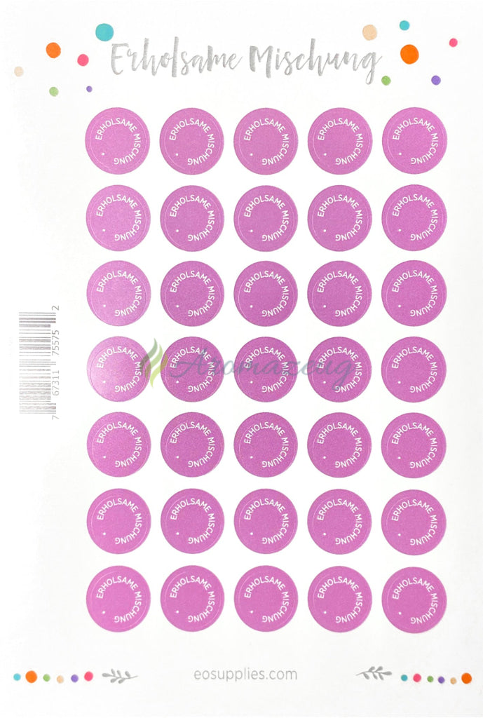 Laden Sie das Bild in Galerie -Viewer, Aufkleber Für Flaschen Deutsch (Ölmischungen) - 35 Pro Seite
