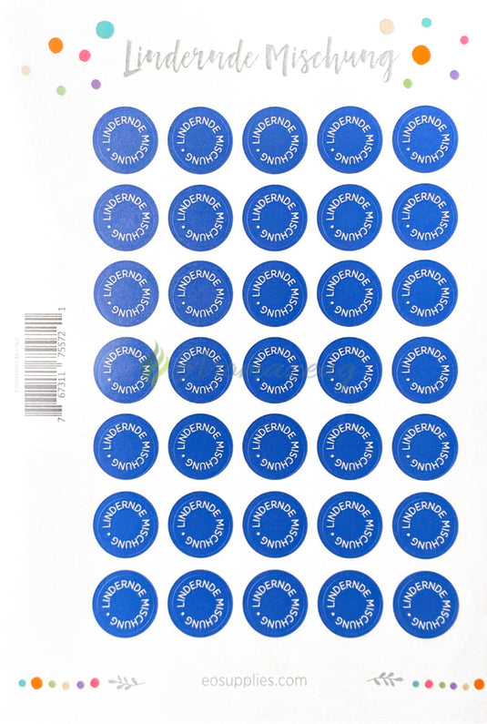 Aufkleber Für Flaschen Deutsch (Ölmischungen) - 35 Pro Seite