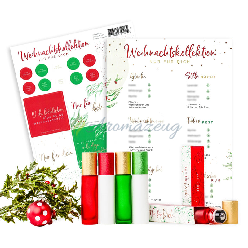 Laden Sie das Bild in Galerie -Viewer, Roll-On-Weihnachts Diy Set Roll-On Flaschen
