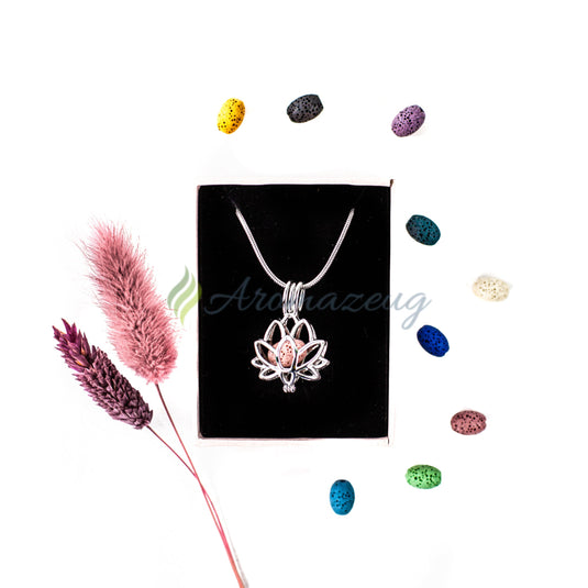 Schmuckset Harmony Edelstahlkette Mit 10 Multicolor Lavaperlen In Schmuckbox Zubehör