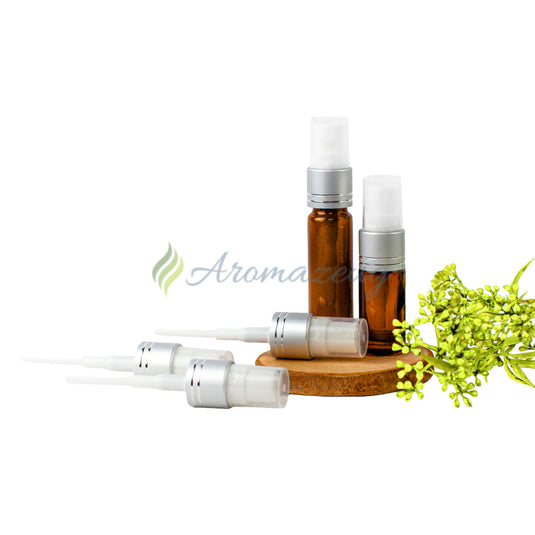 Silberfarbener Spray Aufsatz für Roll-On Flasche (Paket von 5) - Aufsätze