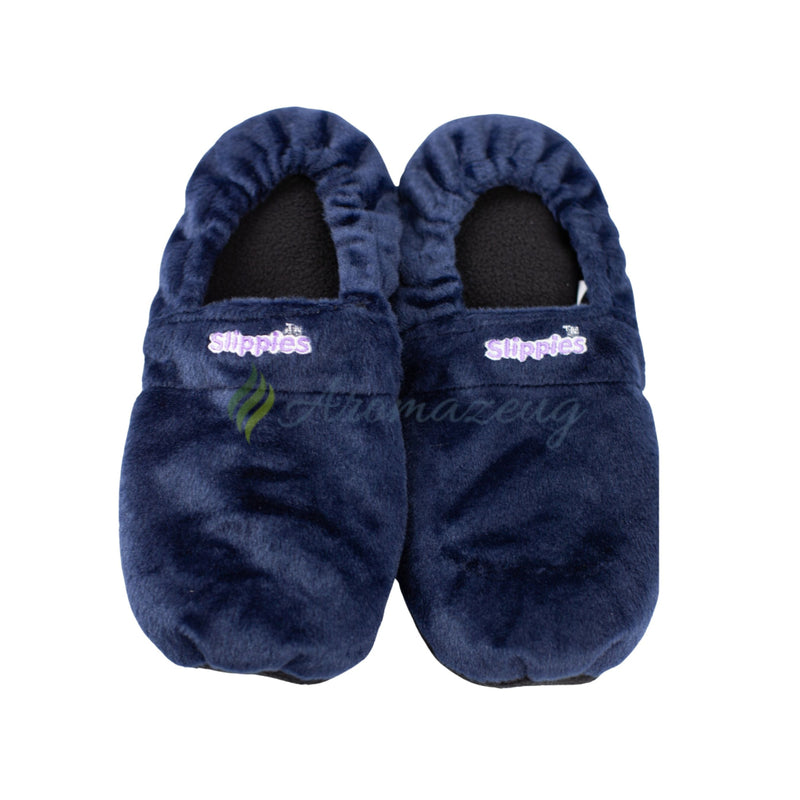 Laden Sie das Bild in Galerie -Viewer, Slippies® Classic Dunkelblau Gr. 41-45 Mit Hirsekorn-Lavendel-Füllung Zubehör
