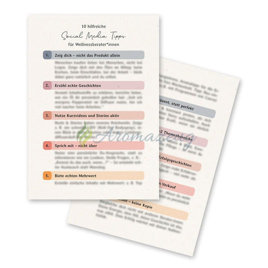 Social Media Tipps - 10er Pack - Für Berater