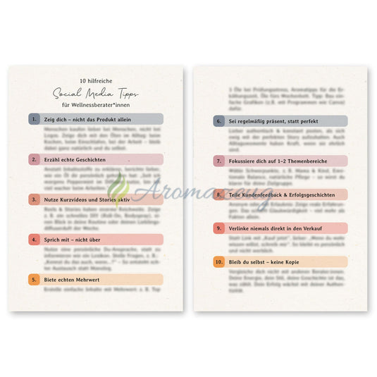 Social Media Tipps - 10er Pack - Für Berater