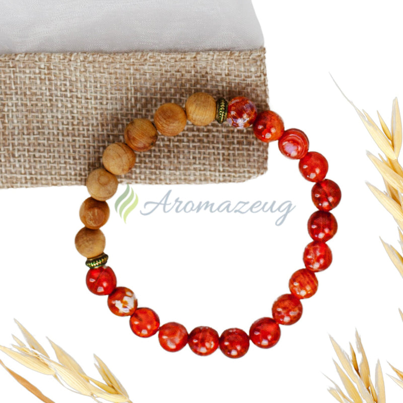 Laden Sie das Bild in Galerie -Viewer, Limited Edition: Diffuser Armband ’Sonne’ Mit Leinensäckchen Zubehör
