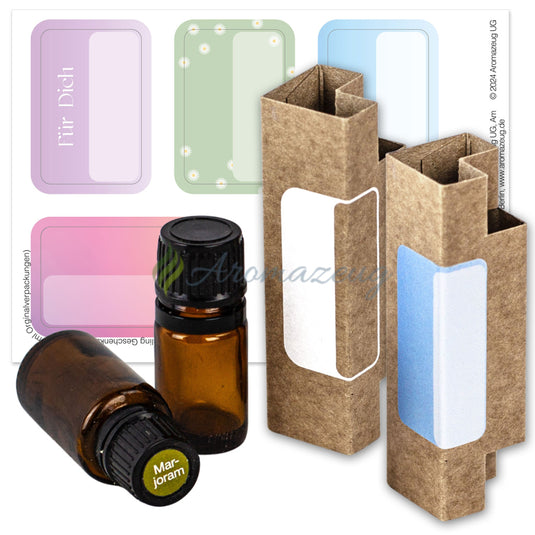 Upcycling Geschenkaufkleber Aufkleber