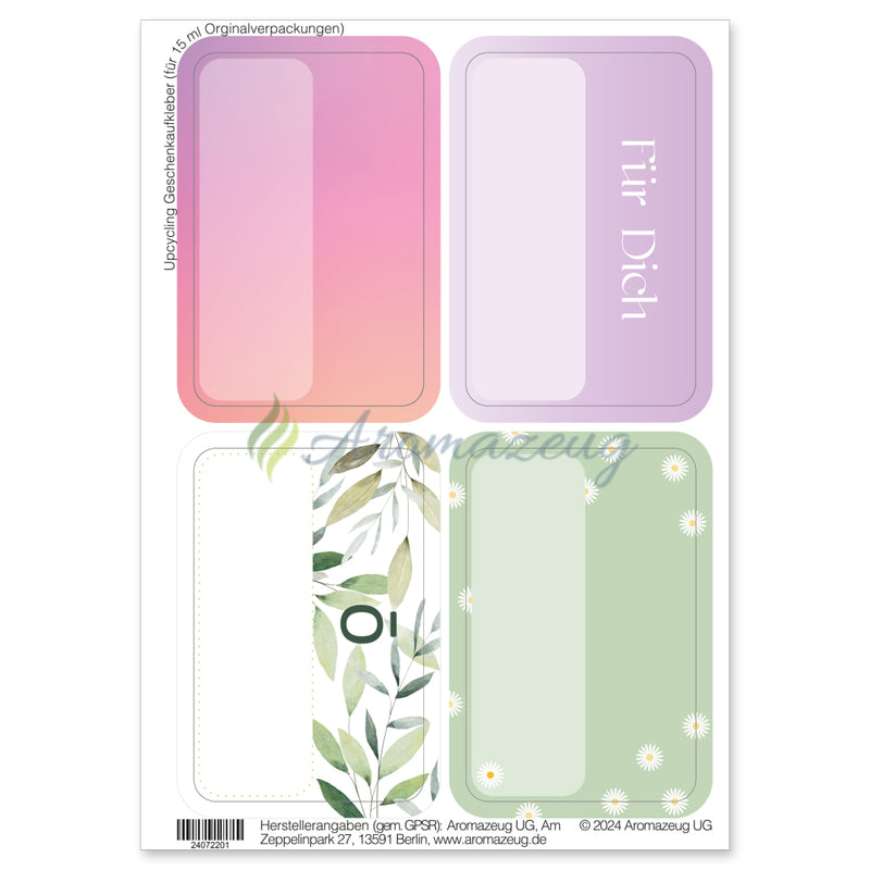 Laden Sie das Bild in Galerie -Viewer, Upcycling Geschenkaufkleber Aufkleber
