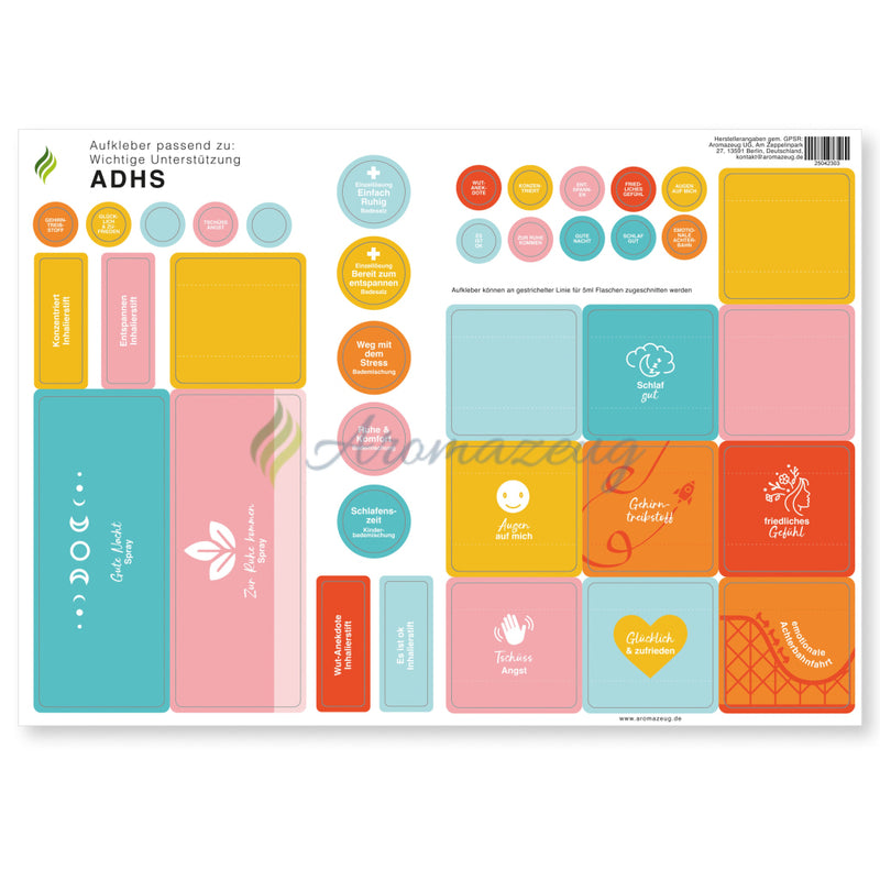 Laden Sie das Bild in Galerie -Viewer, Aufkleber passend zu: Wichtige Unterstützung ADHS Einzelner Aufkleberbogen Aufkleber
