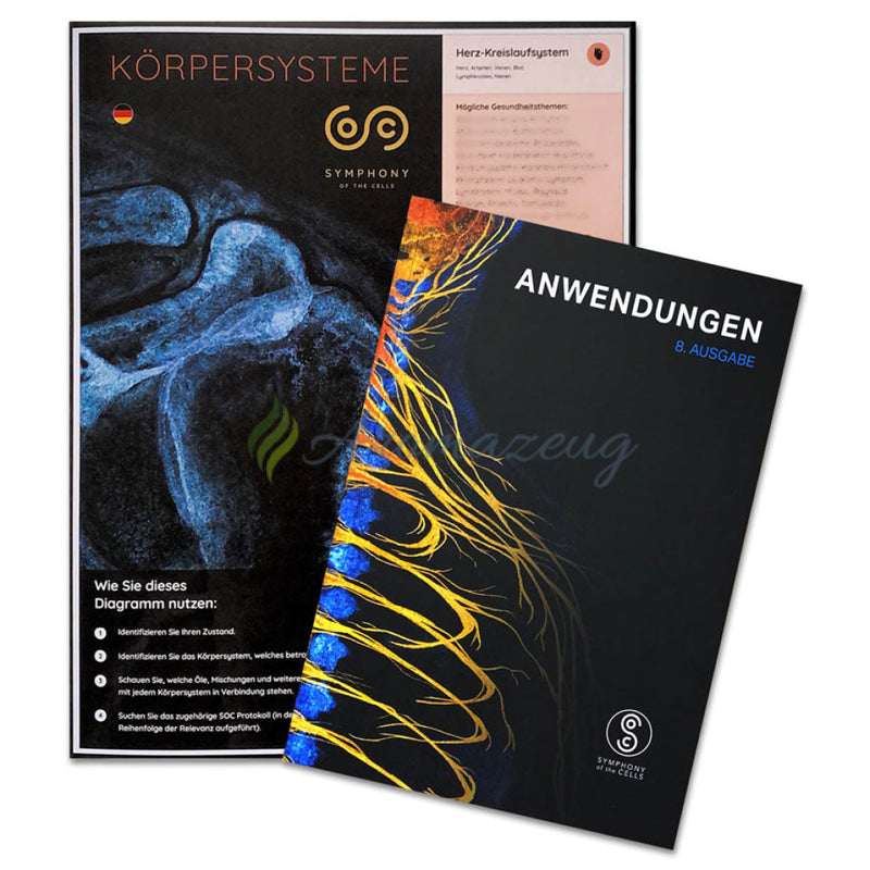 Laden Sie das Bild in Galerie -Viewer, Vorteilsset: Symphony of the Cells Anwendungsbroschüre und Körpersysteme Diagrammkarte Bücher
