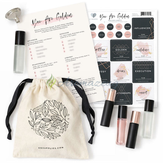 YOU ARE GOLDEN Roll-On Flaschen DIY-Set - Zubehör
