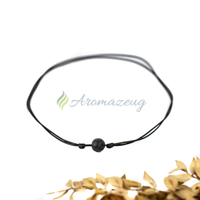 Laden Sie das Bild in Galerie -Viewer, Zen Diffuser Halskette Unisex Mit Schwarzer Lavaperle Zubehör
