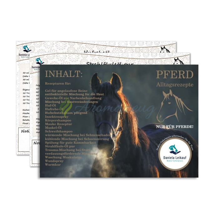 Aromatherapie Für Tiere: Erweiterungsrezepte Pferd Karten